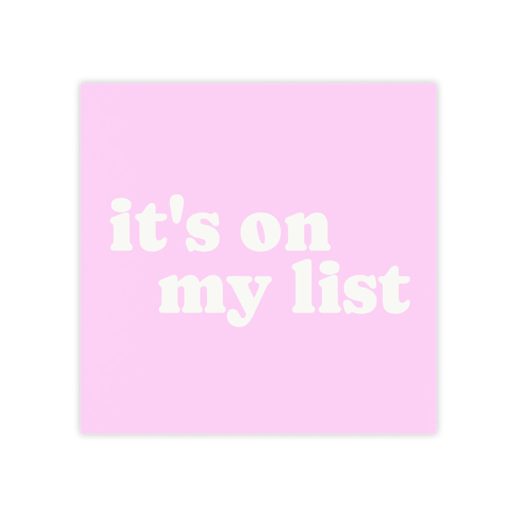 Little Notes | It's On My List | YTBF