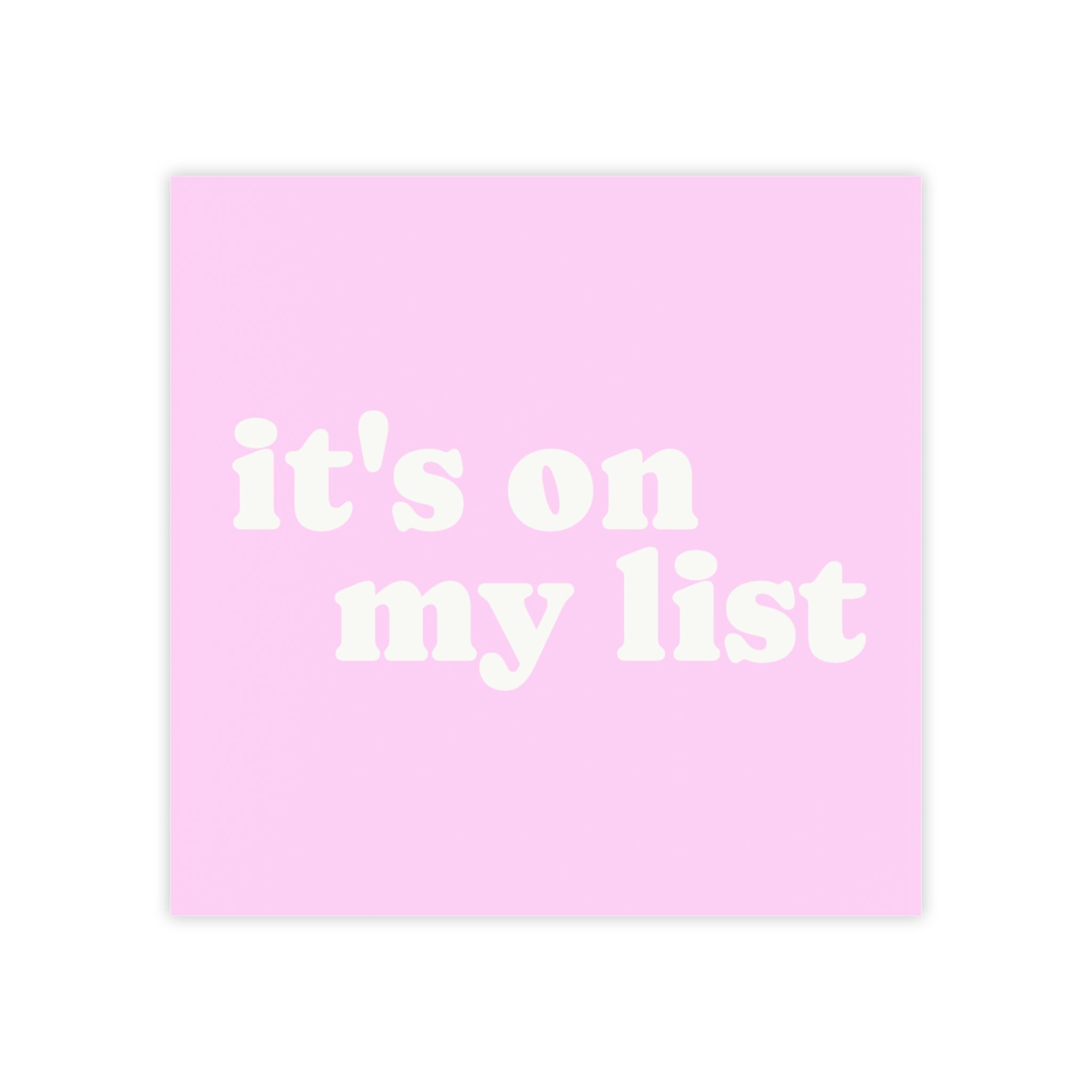 Little Notes | It's On My List | YTBF